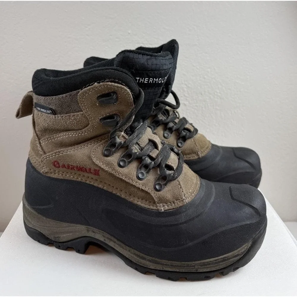 Vintage 90s Airwalk Dupont Thermolite Duck Boots Womens Sz 5 Winter Hiking Snow